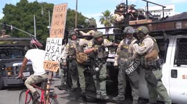 US, Los Angeles: Los Angeles-Downtown No Kings Day Protest Part 4