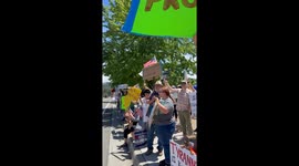 NO Kings Protest in Big Bear Lake California