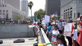 US, Bakersfield: Los Angeles-Downtown No Kings Day Protest Part 5