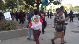 US, Bakersfield: Los Angeles-Downtown No Kings Day Protest With Sound On Tape Part 11