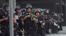 US, Bakersfield: Los Angeles-Downtown No Kings Day Protest Part 12