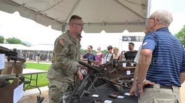 US: Flag day military parade pre-parade events on the National Mall