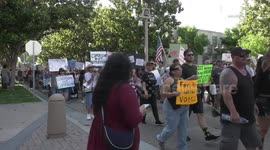 US, Bakersfield: Riverside Downtown No Kings Day Hundreds of Protesters March The Streets Of Downtown Riverside