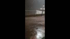 Major storm floods streets and overwhelms sewers in Broadstairs, UK