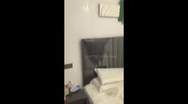 Broken air conditioner floods bedroom in Fujian, China