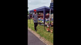 A family fun day with a lots of fanfare in place. African music in the air.