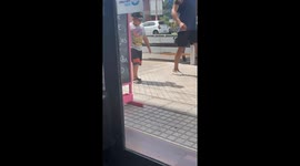 Pulling Train Through Town