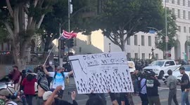 Tear Gas and Flash Bangs in Downtown LA as Immigration Protests Escalate