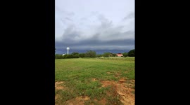 Outflow boundary of a storm on Father's Day in Floresville, Texas June 15, 2025 South of San Antonio, Texas