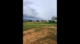 Outflow boundary of a storm on Father's Day in Floresville, Texas June 15, 2025 South of San Antonio, Texas