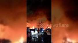 Israel: Iranian Attack Sparks Blaze in Israeli Port City of Haifa