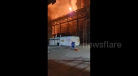 Israel: Fire breaks out following the Iranian missile strikes on an oil refinery in occupied Haifa