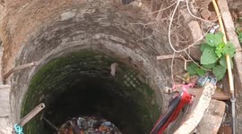 Social organisation rescued a cat fell into a well in Shahdol, Madhya Pradesh