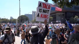 US: 'No Kings' protesters march in Los Angeles express disgust, anger at Trump policies