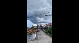Waterspout tornado seen forming in the Philippines