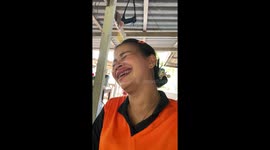 Bee sting causes woman's lips to swell giving her a Katie Price 'trout pout'