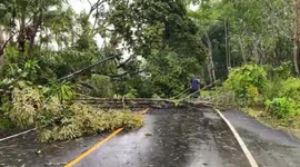 Boy, 10, killed as home collapses during storm in Thailand