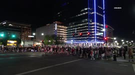 US, Bakersfield: Tempe No Kings Day Protesters March Downtown