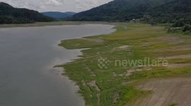 Poland: Water levels at Poland’s Klimkowka Reservoir fall sharply amid drought