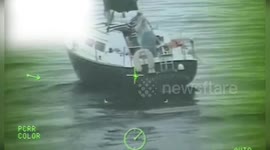 US: Coast Guard Rescues Two From Flooding Sailing Vessel In Grand Traverse Bay Michigan