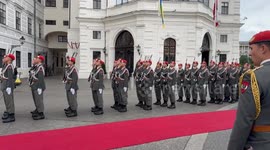 Austrian President welcomes Ukrainian President with official ceremony in Vienna