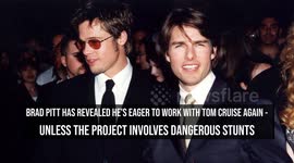 Brad Pitt: 'I'll work with Tom Cruise on the ground'