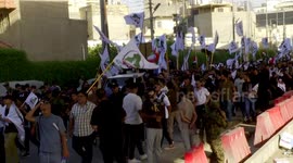 Iraq: Pro-Iran protest held in Baghdad by Shia militia supporters