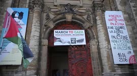 Belgium: Church in central Brussels opens its doors to hunger strikers for Gaza