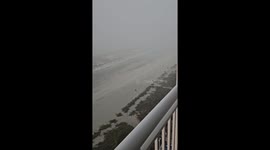 Storm Comes Straight Down Myrtle Beach