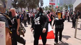 US: Thousands protest in Los Angeles as part of “No Kings”
