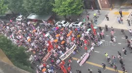 Anti-democracy protesters march through Washington DC