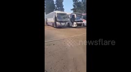 Israel: The scene of the missile's fall in the central region
