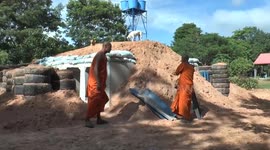 Villagers living along Thai-Cambodia border build bunkers as conflict fears rise