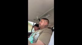 Cousin bumps head on shovel after nudge in Los Angeles, USA