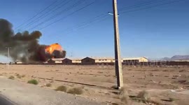 Iran: Massive explosion caught on camera at a warehouse in Isfahan, Iran