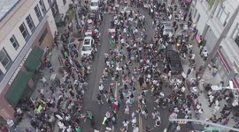 4th street Protests over Immigration in Santa Ana, California