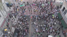 4th street Protests over Immigration in Santa Ana, California