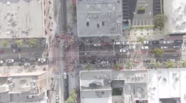 4th street Protests over Immigration in Santa Ana, California
