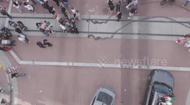 4th street Protests over Immigration in Santa Ana, California