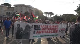 Italy: Protesters rally in Rome against Israeli attacks on Gaza, Iran