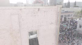 4th street Protests over Immigration in Santa Ana, California