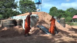 Villagers living along Thai-Cambodia border build bunkers as conflict fears rise