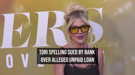 Tori Spelling sued by bank over alleged unpaid loan