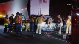 US, Los Angeles: Pomona Physical Rescue on 10 Freeway