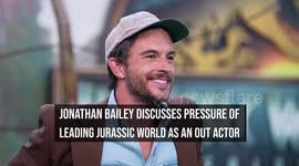 Jonathan Bailey discusses pressure of leading Jurassic World as an out actor