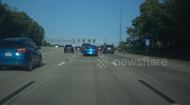 Man Walks Away From Michigan Interstate Motorcycle Crash