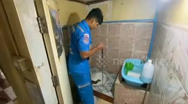 Housewife escapes attack by 15ft python that emerged from toilet bowl