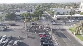 Protests over Immigration in Costa Mesa, California for ICE raids
