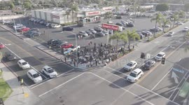 Protests over Immigration in Costa Mesa, California for ICE raids