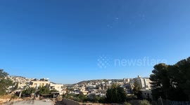 Iranian missiles seen over West Bank’s Bethlehem